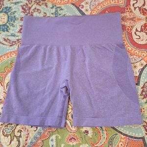 Aoxjox Purple Contour Seamless Shorts